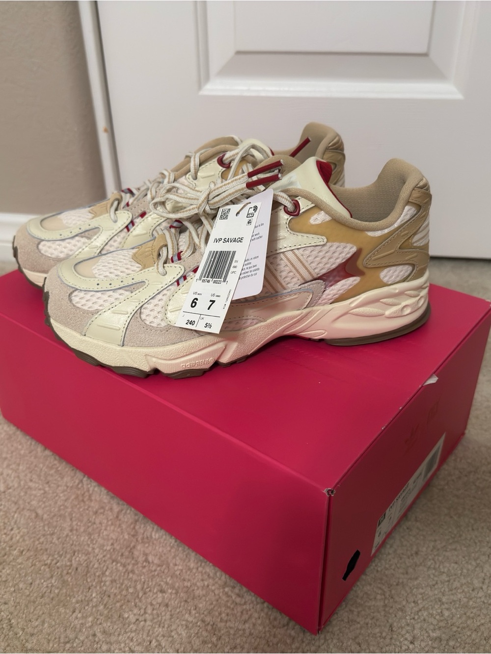 adidas x IVY PARK IVP Savage V4 Ivy Heart GW1975 Beige/Red/Gum Women